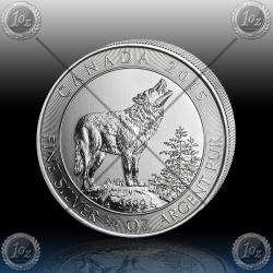 3/4oz KANADA $2 " Sivi Volk " 2015 3/4oz KANADA $2 " Sivi Volk " 2015